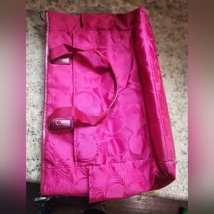 Hot pink coach diper bag
